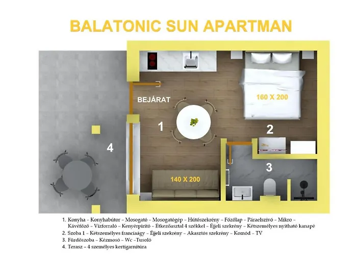 Lejlighed Balatonic Moon&sun Apartmanhaz Siófok