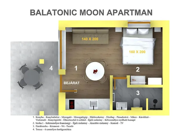 Balatonic Moon&sun Apartmanhaz アパート